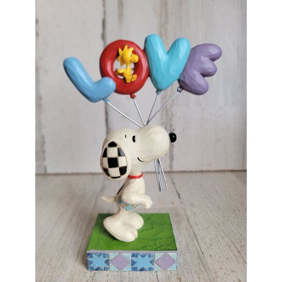 Jim shore 6001291 Love is in the Air Snoopy woodstock Valentine figure - Picture 1 of 8